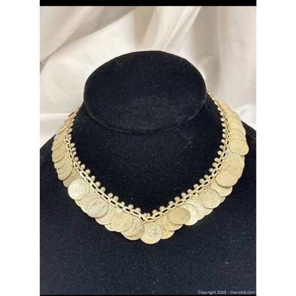 Vintage Silver Coin Necklace - Picture 1 of 13